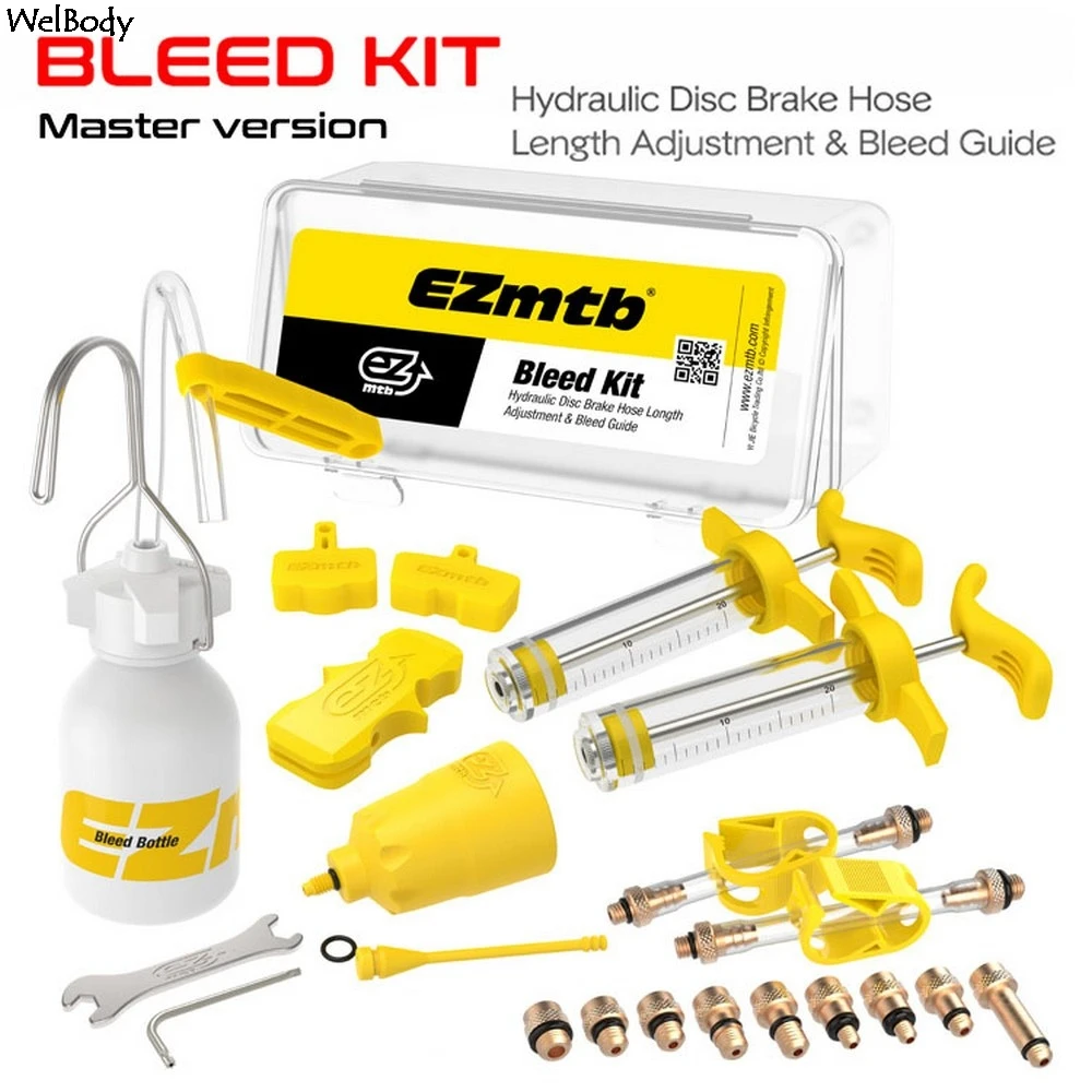 Универсальный комплект для ремонта велосипедного тормоза гидравлический