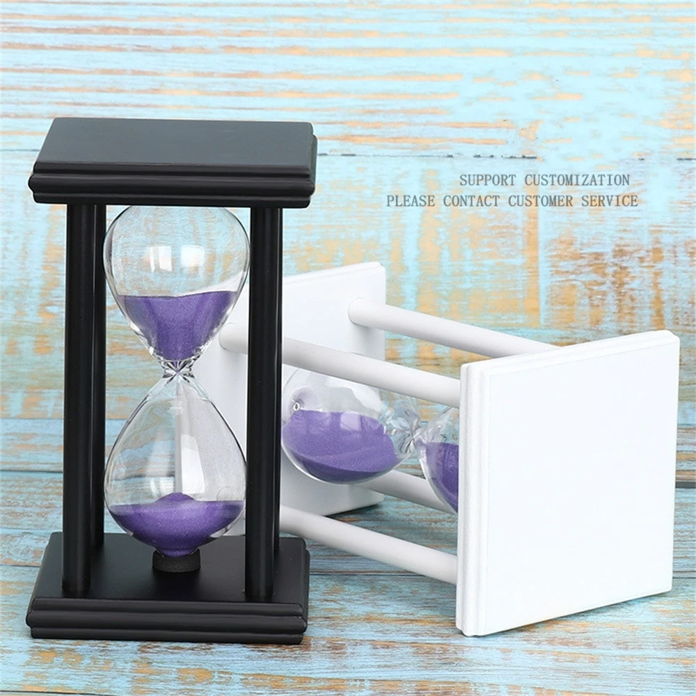 

45/60 Minutes Hourglass Sand Timer Kitchen School Modern Wooden Hour Glass Sandglass Sand Clock Tea Timers Home Gift Decorati L1