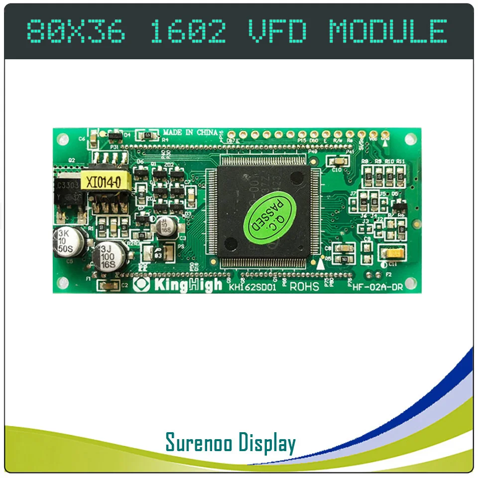 1602 16X2 Параллельный Последовательный SPI VFD экран дисплея KH162SD01 совместимый с 16T202DA2