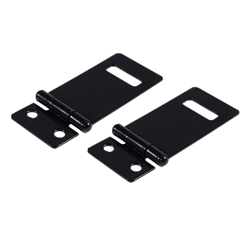 ABSF 2 комплекта замок безопасности двери черный металлический Hasp штапельный Набор