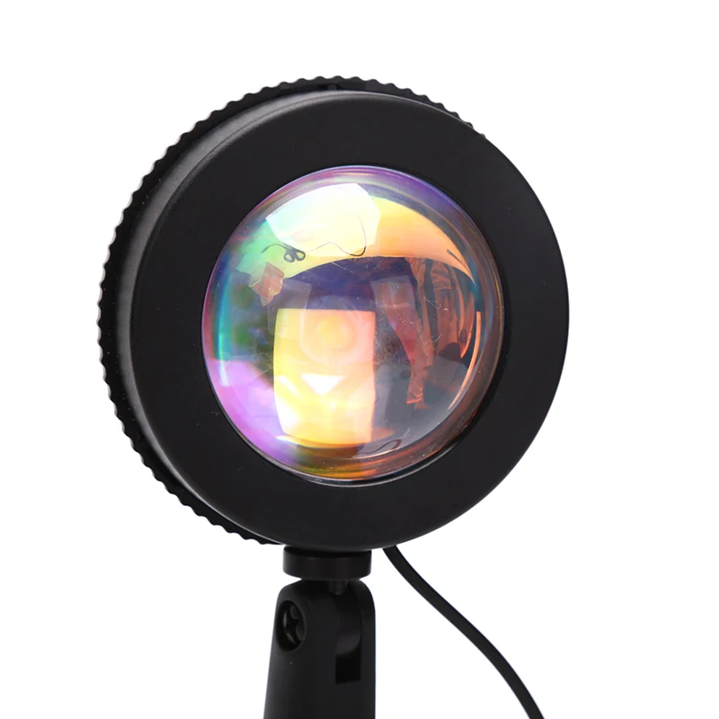 

USB Button Rainbow Sunset Projector Atmosphere Led Night Light Wall Decoration