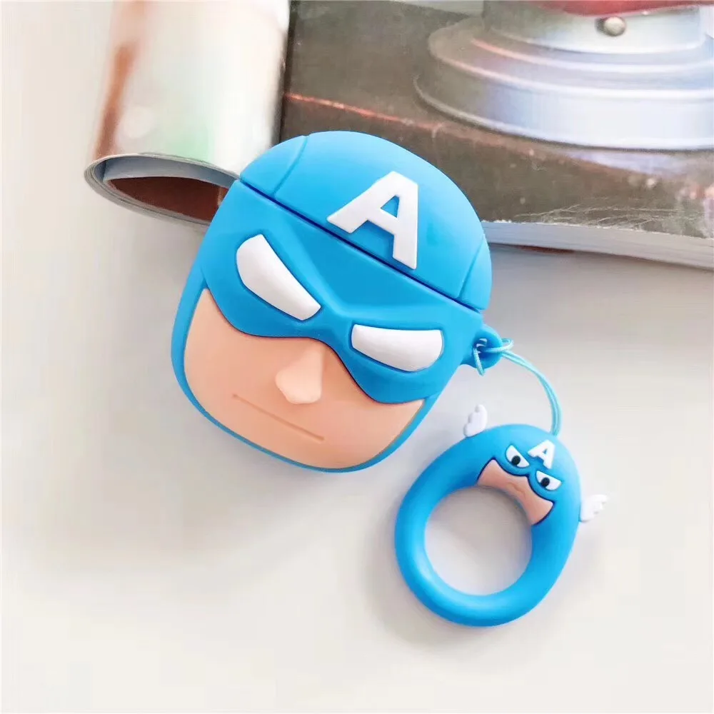 Модный Venom Мстители для Airpods 1 2 Чехол-сюрприз Мягкий беспроводной Bluetooth чехол для наушников AirPods аксессуары для наушников