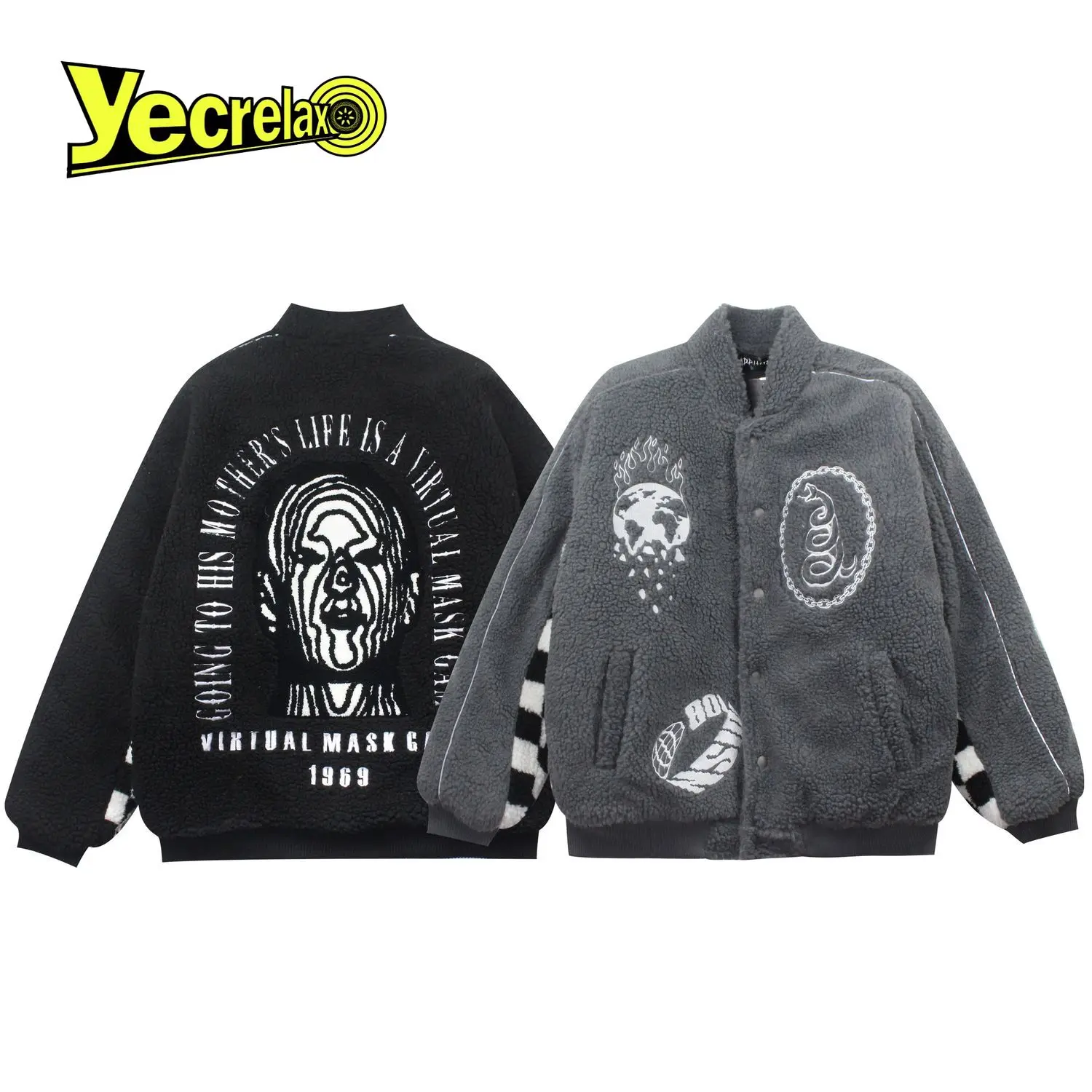 

Hip Hop Baseball Jacket Coat Men Letter Embroidery Streetwear Leather Sleeve College Warm Autumn Autumn Jacket Mens Clothing