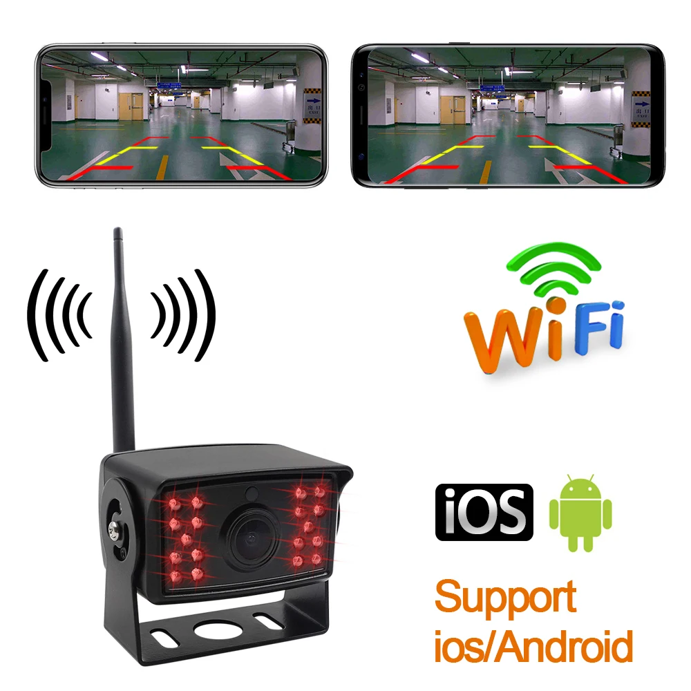 

Auto Wireless Camera Car Wifi Reversing Rear View Vehicle Infrared Cameras For Truck RV Camper Bus Vans Caravan Android IOS