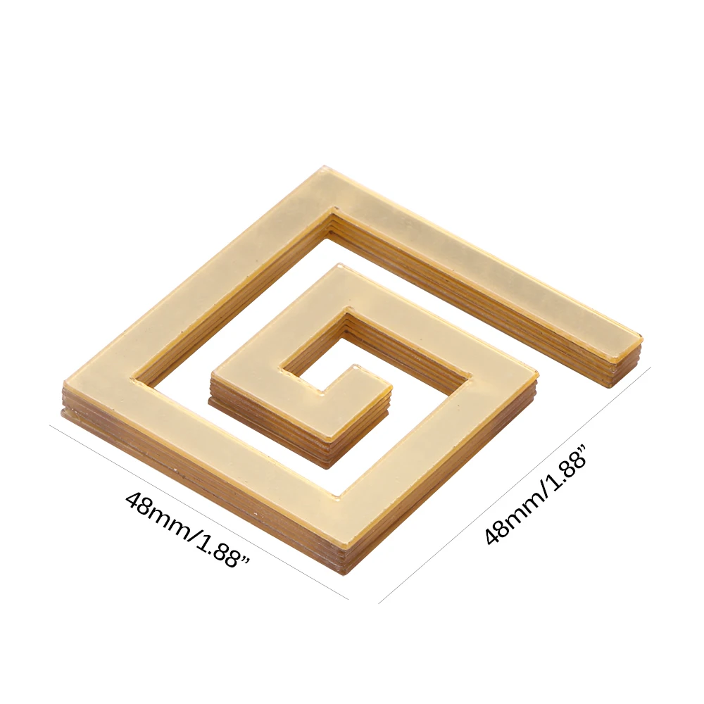 

50/100/200/500pcs Building Border Acrylic Mirror Sticker Wall Art Home DIY Decoration Mirror Wall Stickers Home Decor 48*48mm