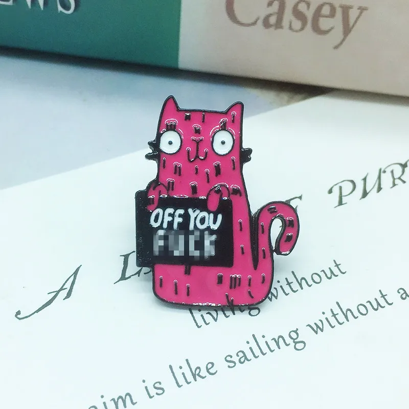 Милая мультяшная доска объявлений металлическая брошь с эмалью красная роза