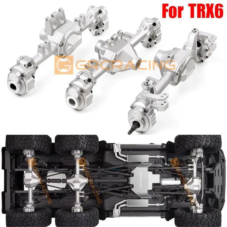 

Suitable for Trax TRX6 G63 G2 full metal CNC 6061 material axle TRX-6 6X6 G63#88096-4 upgrade axle parts