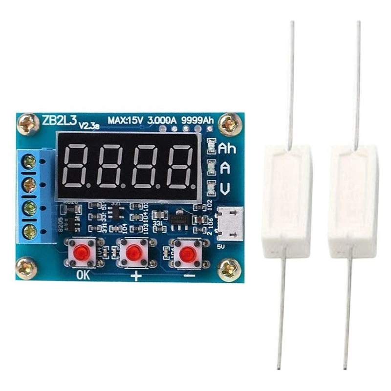 

ZB2L3 Battery Tester LED Digital Display 18650 Lithium Battery Power Supply Test Resistance Lead-Acid Capacity