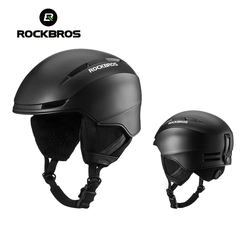 ROCKBROS  Ski Helmet Integrally-molded Skiing Helmet Sports Safety R MTB Road Cycling Helmet Snowmobile Protection Accessories