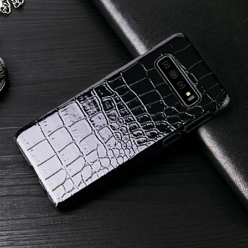Чехол для Samsung s10 s10e S9 S8 note 9 10 Plus a70 a50 s7 a80 роскошный кожаный чехол с леопардовым
