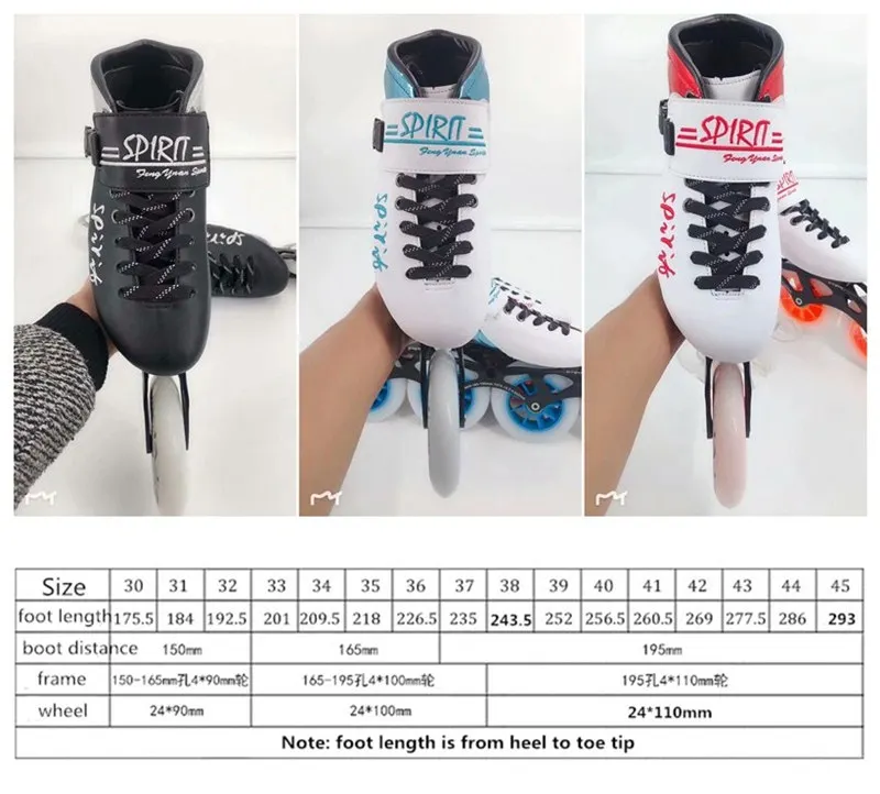 Углеродное волокно встроенные скоростные коньки Patines 3 4 колеса профессиональная гоночная обувь для марафона асфальта наземного дорожного катания 85A30-45