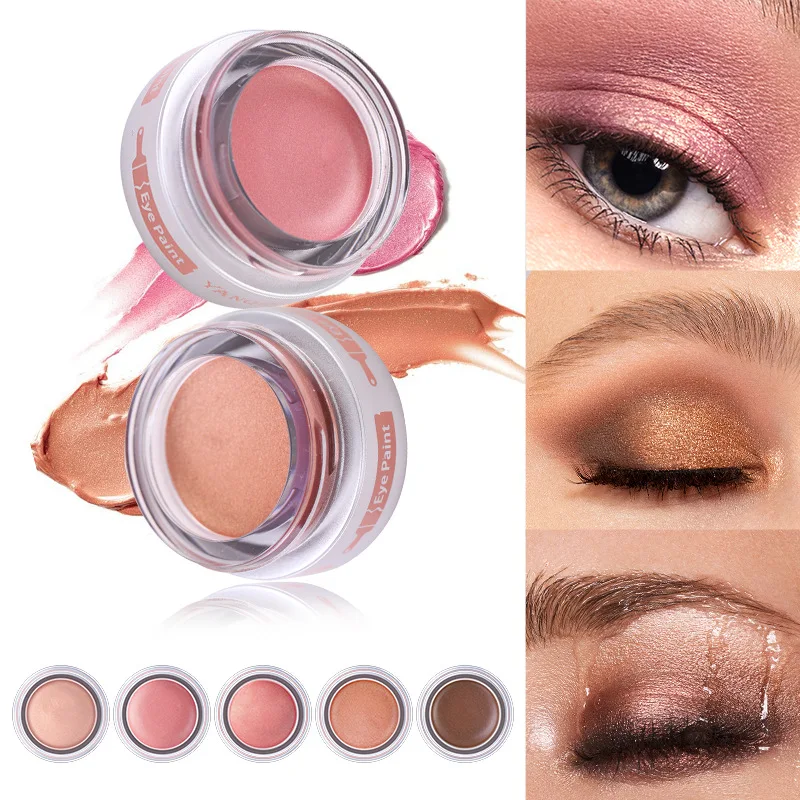 

YANQINA Monochrome Pearly Lustre Eyeshadow Stage Makeup Brighten Powder High Pearly Lustre Glitter Makeup Cosmetic Gift 8511