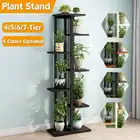 4567 яруса подставка для растений стеллаж для цветов деревянная полка для дома и улицы деревянная полка для растений садовый Дисплей Органайзер для цветочных Горшков