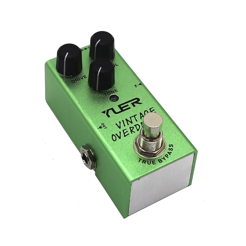 

Yuer Electric Guitar Effect Pedal Vintage Overdrive True Bypass Drive Voulme Tone
