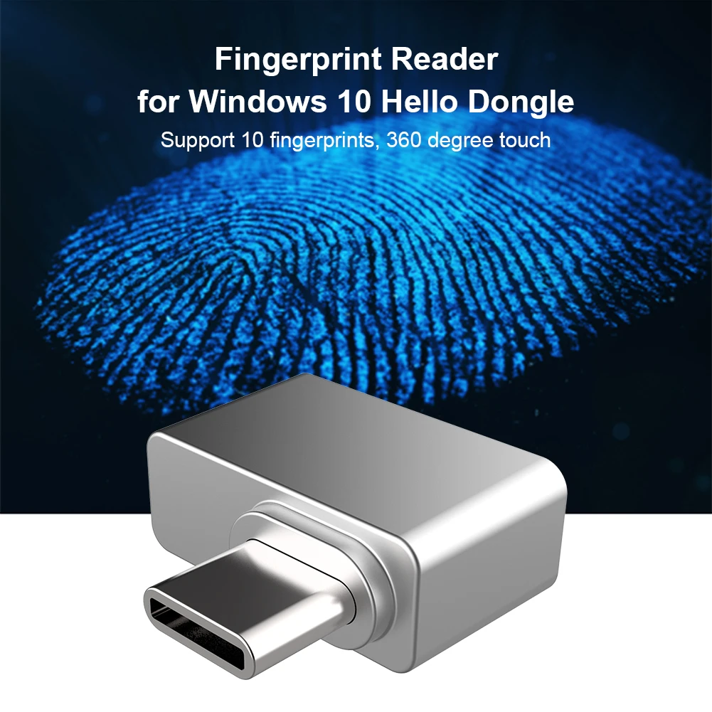 USB-считыватель отпечатков пальцев для Windows 10 Hello ноутбук ПК компьютер