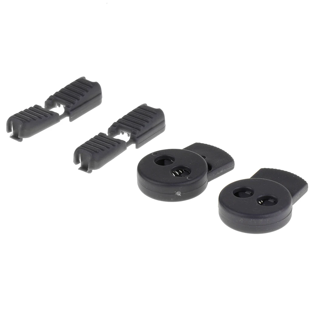 Сверхпрочный нейлоновый зажим для блокировки шнура с двойным отверстием