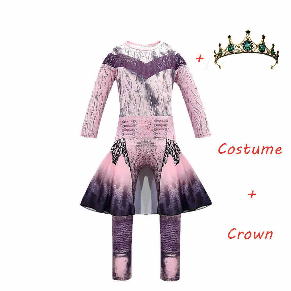 872 and Crown Детские розовые костюмы Одри для девочек, костюмы на Хэллоуин для женщин, нарядный костюм для вечеринки, костюмы для костюмированной вечеринки, 3 Сезона - Цвет: 872 and Crown