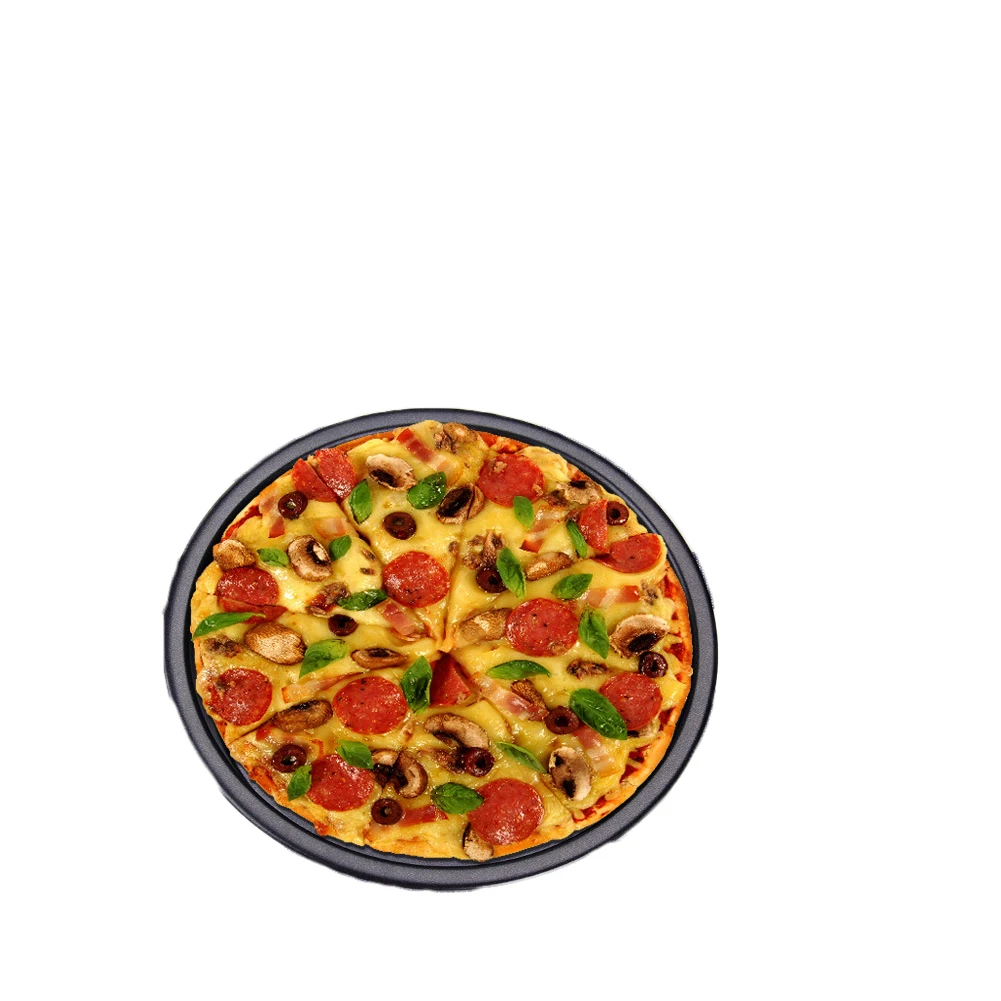 

Deep Dish Pizza Pan Round Carbon Steel Non-Stick Pizza Baking Tray Bakeware