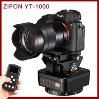 zifon yt 1000 tripod head stabilizer pan tilt motorized rotating panoramic head automatic remote control for phones dslr camera