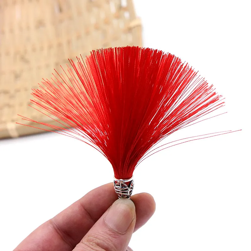 2 шт. 87 мм Высококачественный ледяной шелк Вертикальная маленькая кисточка