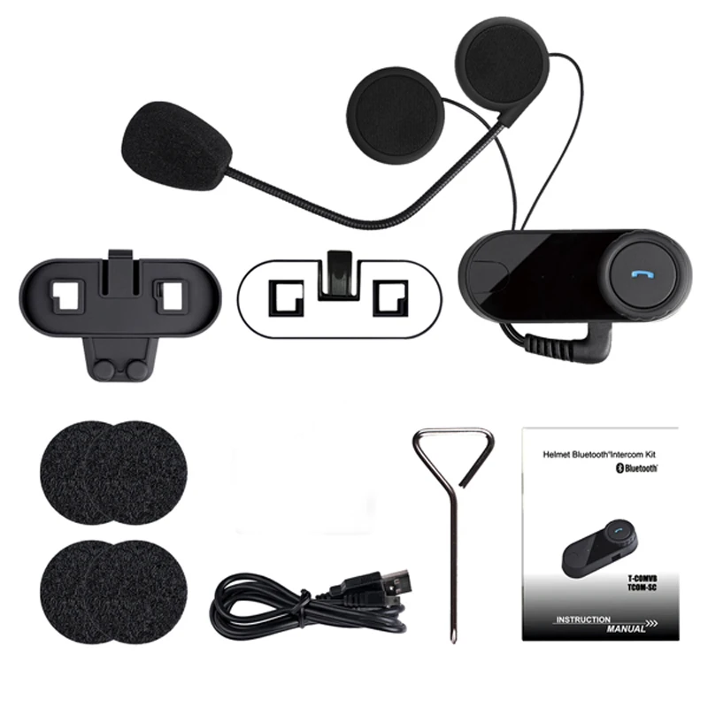 Bluetooth гарнитура для мотоциклетного шлема Freedconn 100 м|Наушники шлемов| |