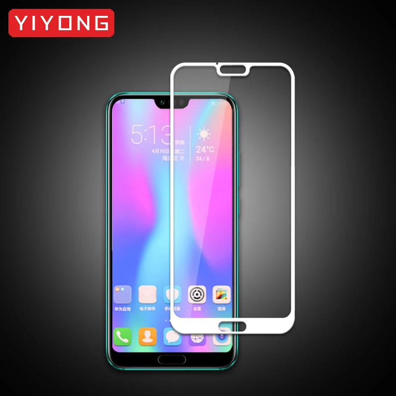 Стекло YIYONG 9D с полным покрытием из клея для Huawei Honor 10 9 8 Lite 7X 8X 9X Pro закаленное