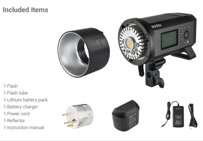 Внешняя вспышка Godox AD600 Pro 600Ws TTL с литий-ионной батареей HSS 1/8000s