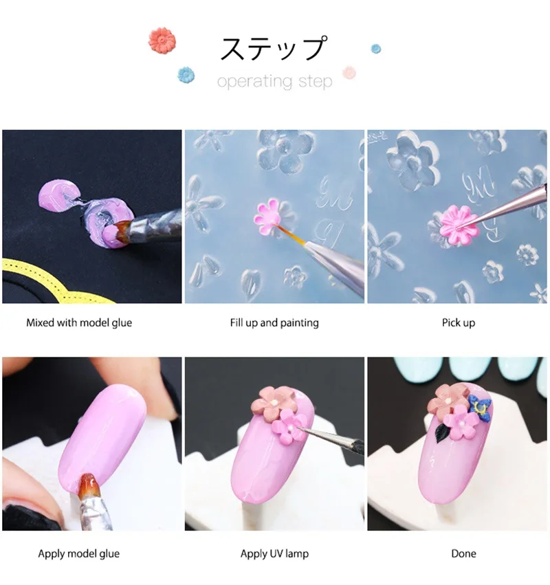 Силиконовые шаблоны DIY 3D украшения для ногтей горный хрусталь 3D дизайн ногтей силиконовая форма листья цветок ромашка шаблон для ногтей форма