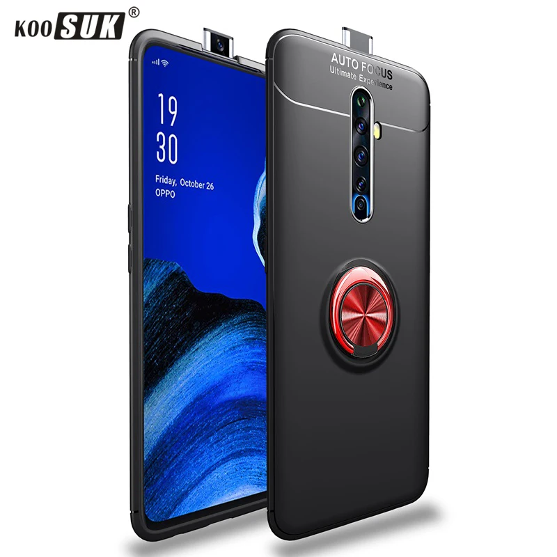 OPPO Reno 2 Z 2Z 2F чехол для телефона Автомобильный Кронштейн кольцо держатель Броня задняя крышка для OPPO Reno 2 Z 10X Zoom reno2 мягкий матовый корпус