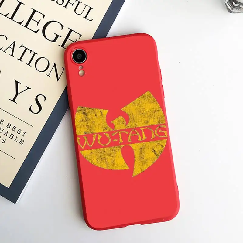 

America HIP-HOP band Wu Tang Clan Phone Case Candy Color for iPhone 6 7 8 11 12 s mini pro X XS XR MAX Plus