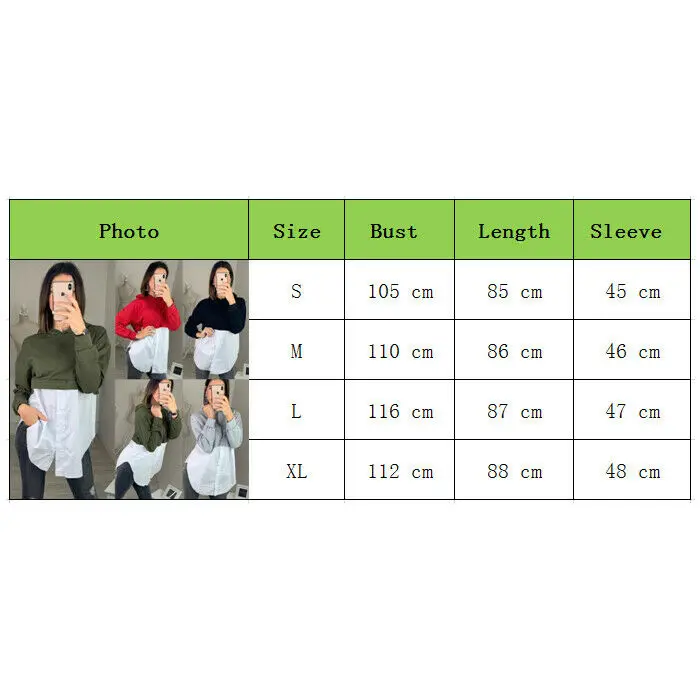 Модная толстовка с капюшоном Лоскутная рубашка пуговицами женская кофта длинный