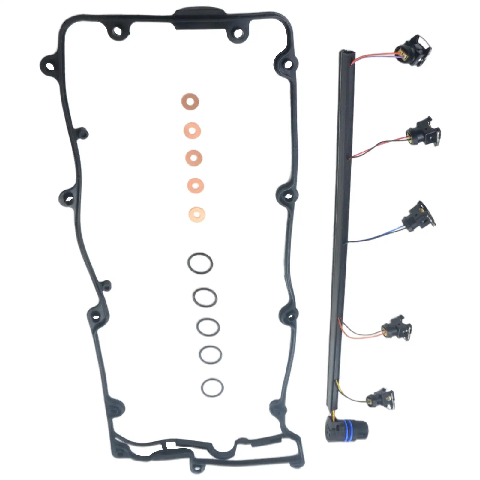 

Injector Wire Harness with cam Rocker Cover Gasket for Landrover Discovery 2495Cc 102kW 2.5 TD5 4x4 15 P Engine