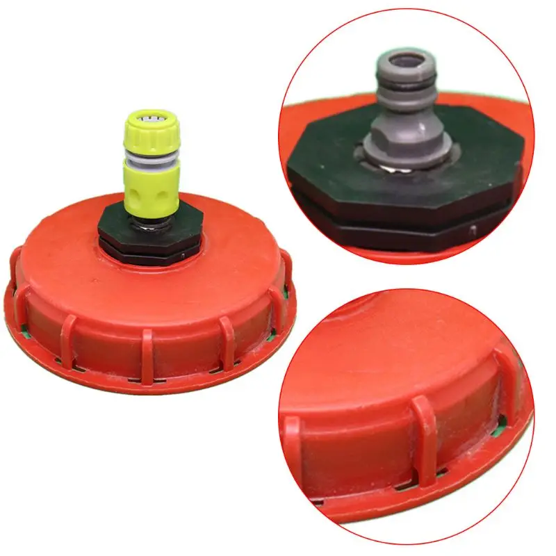 

2021 New Plastic IBC Tank Cap Cover Lid Bung Adapter with Water Injection Connector Plug