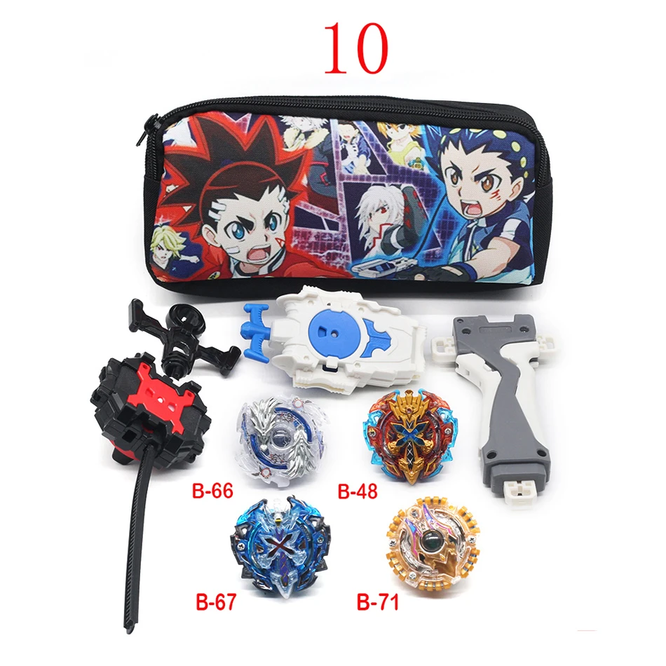 A10 With Launcher 20 Стиль Beyblade Burst Launcher Bey Blade сумка Beyblade Топ игрушки спиннинг гироскоп металлический для 4d мальчика и девочки подарок - Цвет: A10 With Launcher