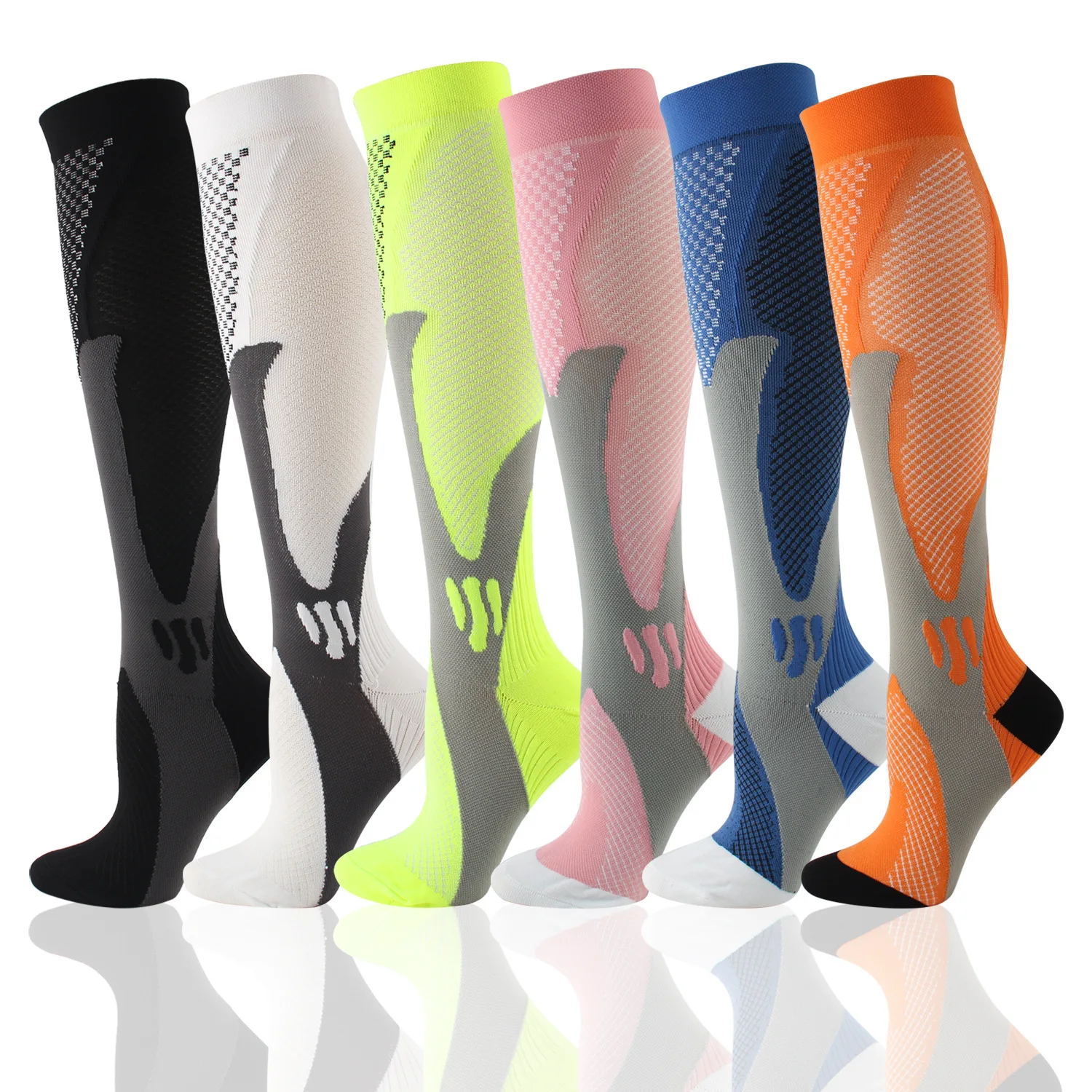 

Compression Socks Tired Anti Varicose Veins Stockings AntiFatigue Unisex Sports Running Flight Travel For Men Women Socks