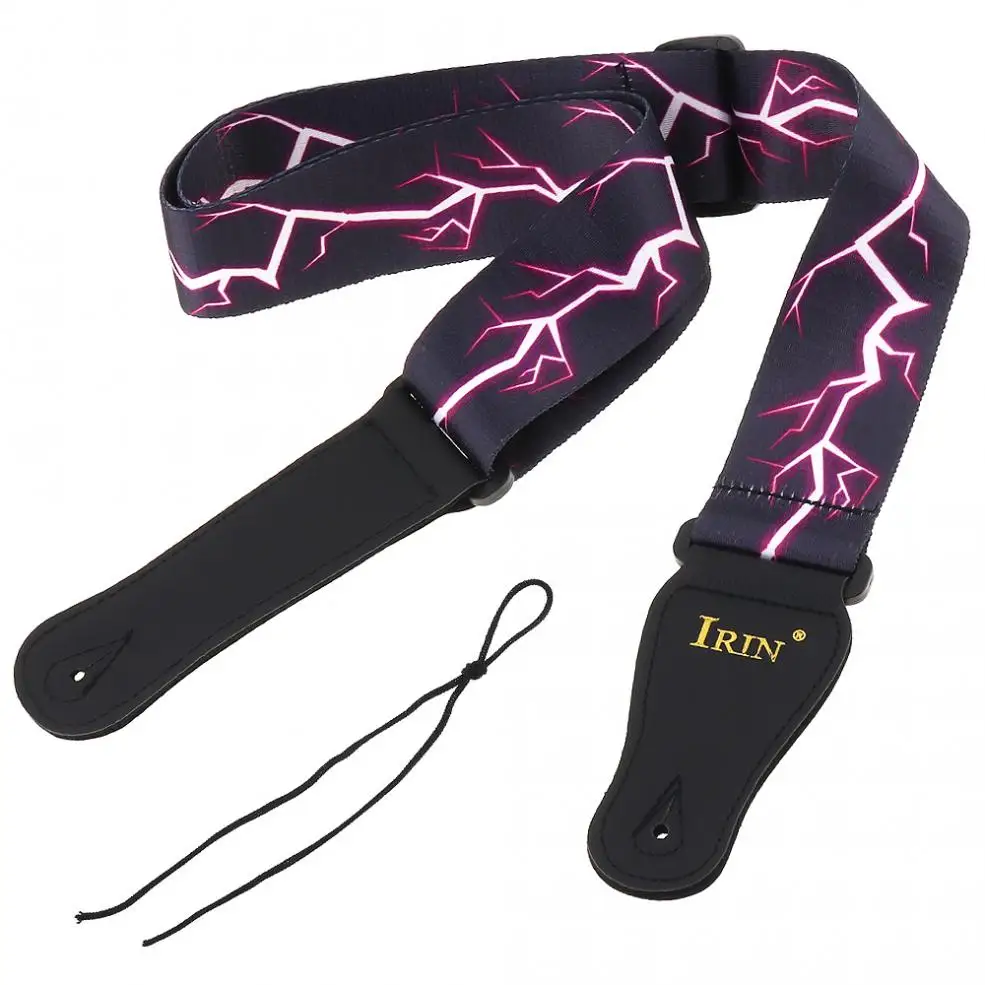 90 150 см регулируемый легкий ремешок с принтом для гитары аксессуары фиолетовым