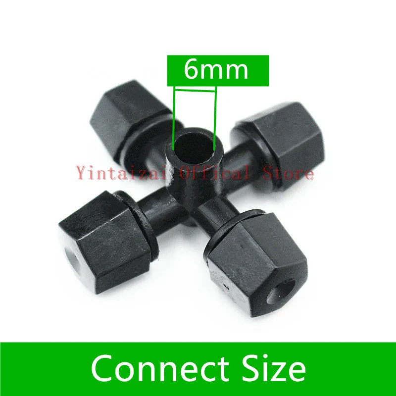 Черный 4-ходовой разбрызгиватель автоматическое устройство полива орошение воды