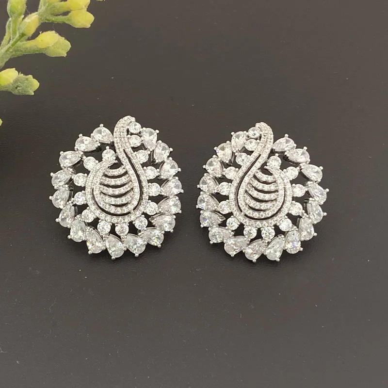 

Vanifin Fashion Jewelry Fortunate Totem Zircon Micro Plated Earrings For Women Wedding Banquet Daily Popular Best Gifts