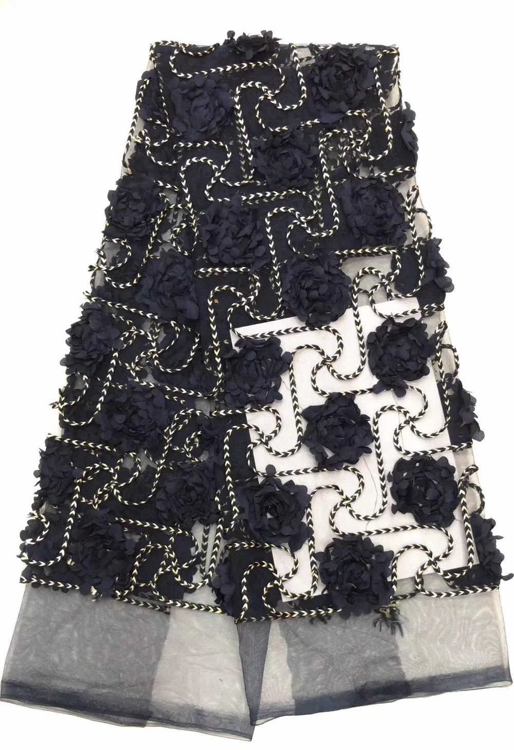 Женское платье кружевная ткань 3D Цветочная вышивка сетка свадебное одежда