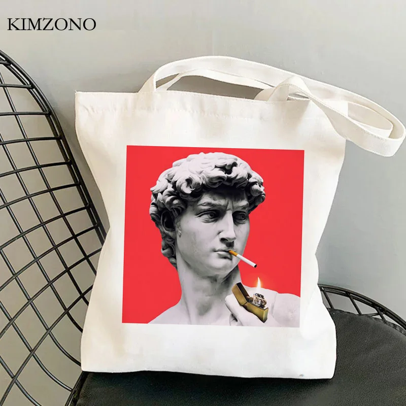 

Michelangelo shopping bag tote bolsa shopper jute bag reusable recycle bag bag shoping net sacola foldable custom