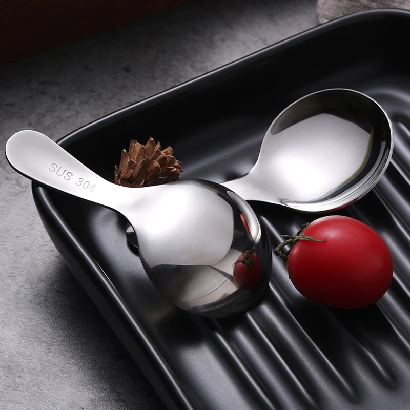 Ложки из нержавеющей стали 5 шт. Милые для мороженого с короткой ручкой соли