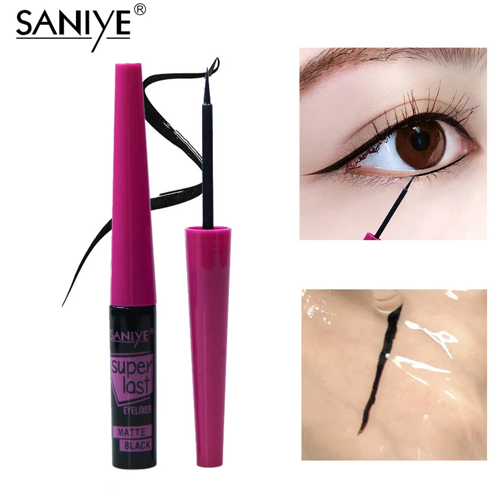 SANIYE водостойкая жидкая подводка для глаз карандаш супер Черная Подводка Ручка