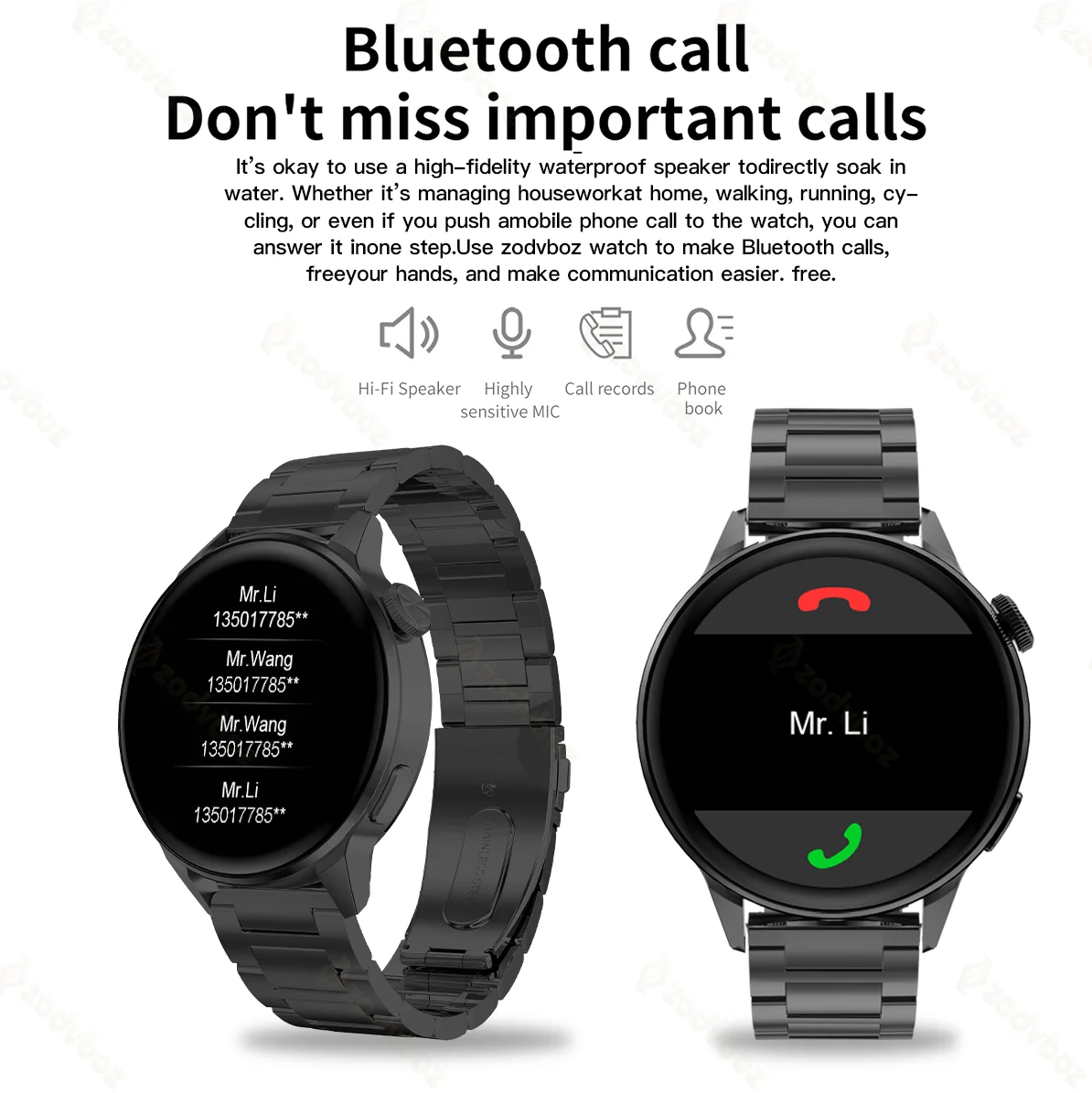 2022 NFC Smart Watch Men GPS Movement Track Sport Watches Women Wireless Charging Bluetooth Call ECG Smartwatch Support Hebrew |