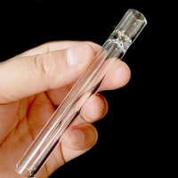 5pcs reusable glass cigarette holder tube for tobacco cigarettes smoking smoke filter pipes mouthpiece hookah