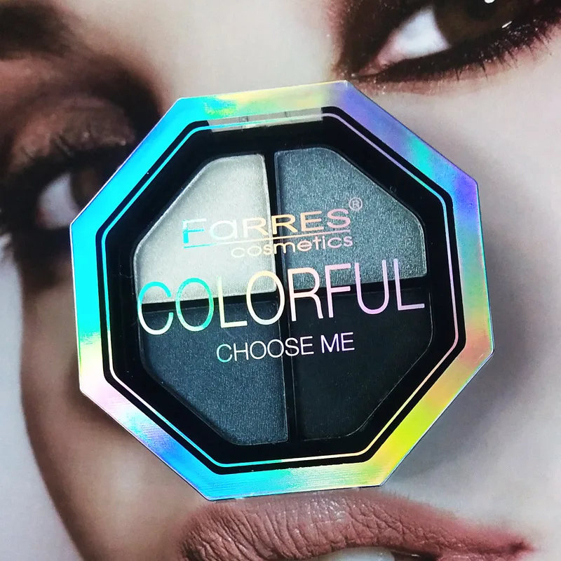 4 цвета натуральные матовые блестящие перламутровые тени для век четыре