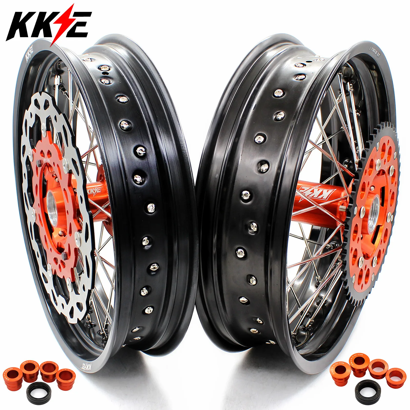 KKE 3 5/4 25 полный спицевые колеса для K SX SXF XCF XCW EXC F 125 150 200 250 300 350 450 505 2003 2020 Supermotard