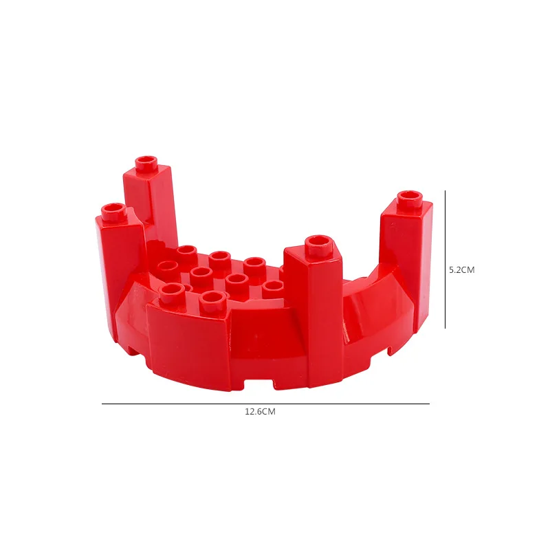 Конструктор с большими частицами сборные кубики замок декорации Настенная крыша