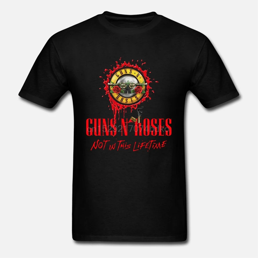 Новая футболка GNR FAN guns N' Roses World Tour Not In This Lifetime T Shirt (2)|Мужские футболки| |