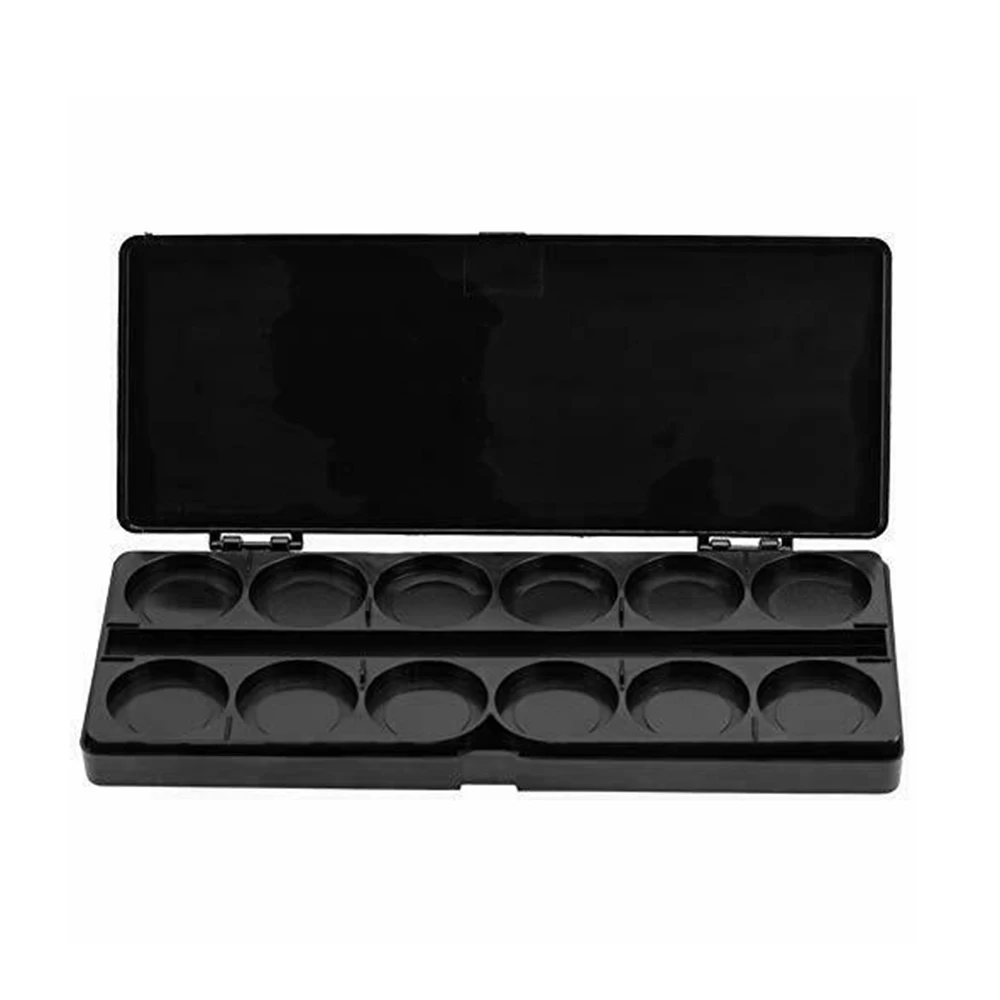 Палетка для дизайна ногтей с 24 ячейками пластиковая палитра рисования акварелью