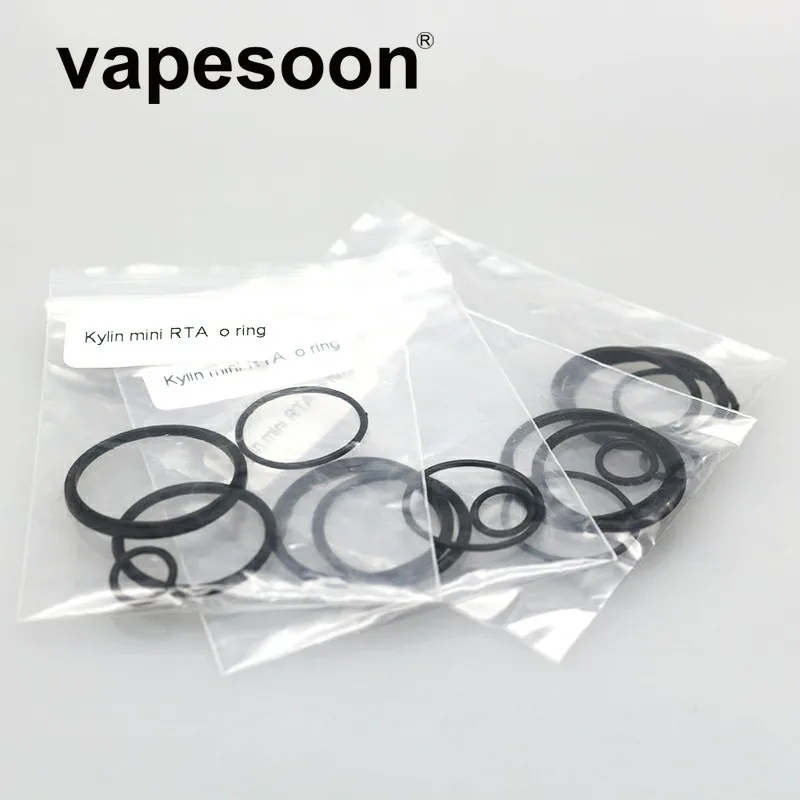 

25 packs (4 Rings/pack) Rubber Sillicone Seal O Ring Fit For For kylin mini RTA Atomizer O-ring seals ring black